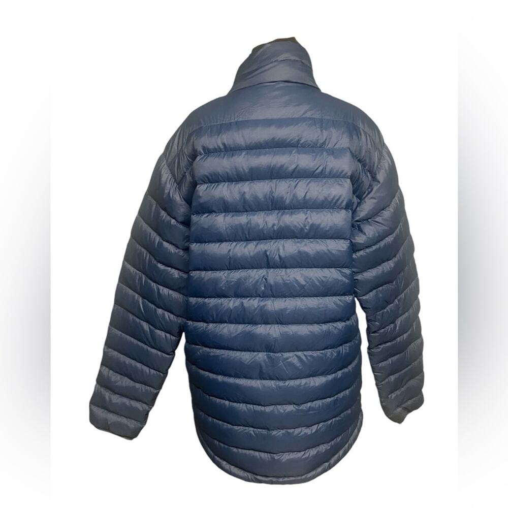 Red Head Blue Puffer Zip Front Duck Down Feather Lightweight Warm Winter Coat M - Picture 4 of 7